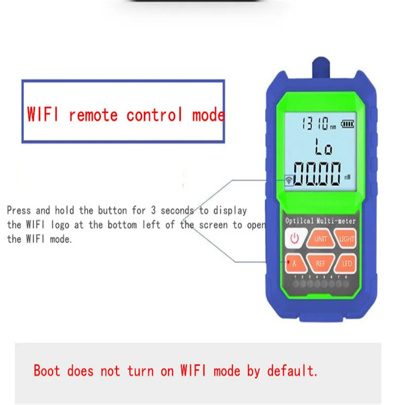 2 в 1 точность оптического Мощность метр с RJ45 волокно Тесты er самокалибровки с 6 длин волн, с приложением, может Тесты удаленно