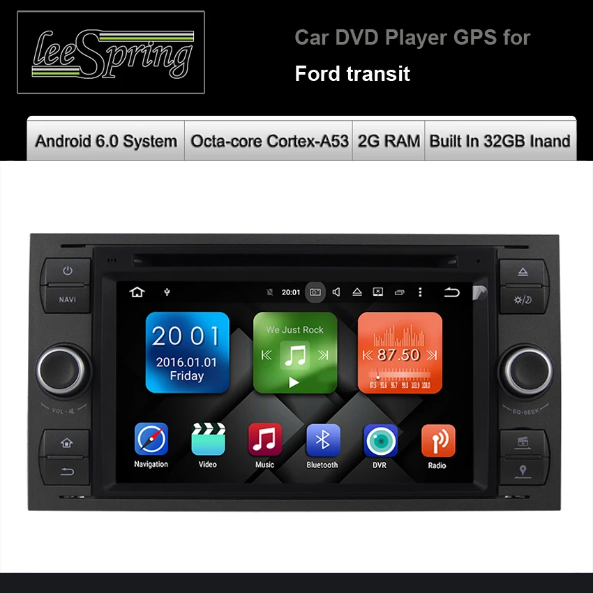 Android 6 0 Operation System Built In 32GB Inand 2G RAM Car DVD Player for Ford