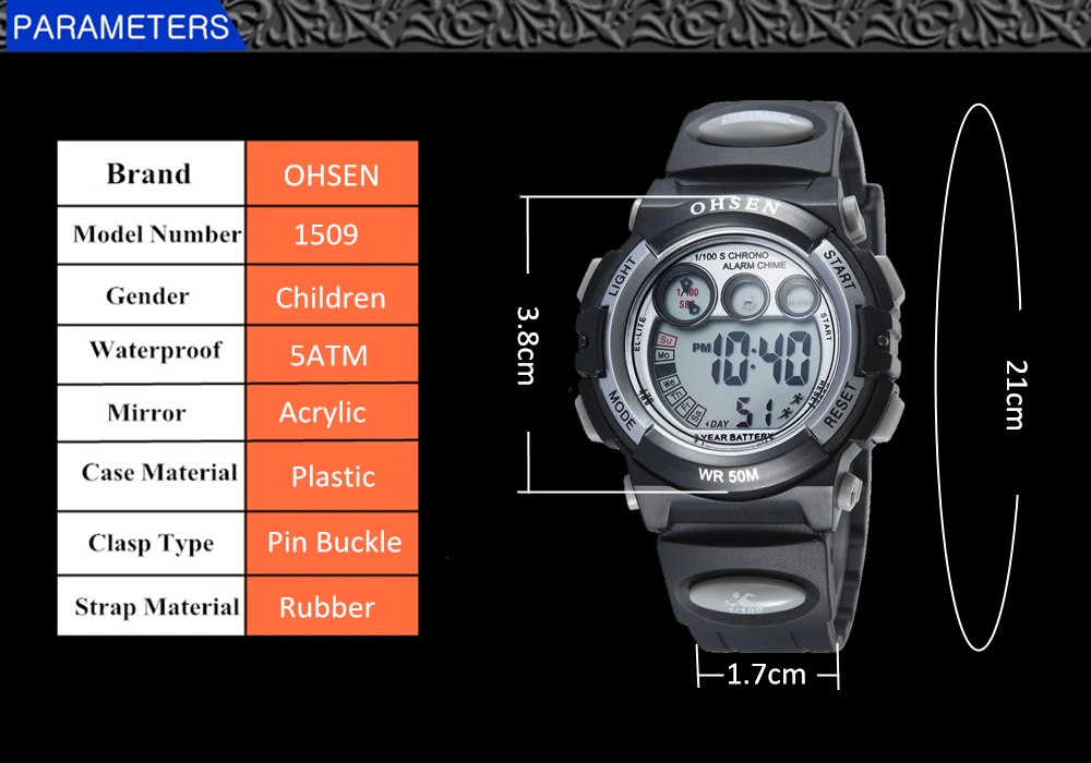 Ohsen watch 1509(03)