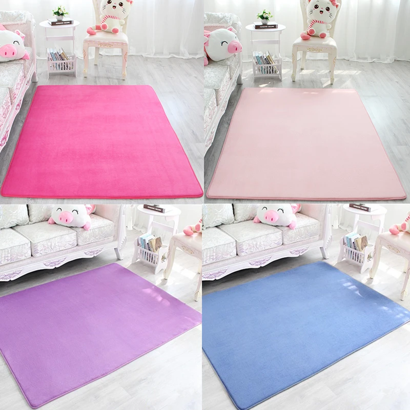 Коралловый бархатный ковер, мягкий толстый Впитывающий Коврик с эффектом памяти для спальни, кухни, большой коврик, Противоскользящий коврик для ванной комнаты, детский игровой коврик