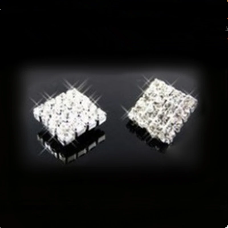 

Hot Sales simple square earring imitation Rhinestone earring Mei Stylish Jewelry