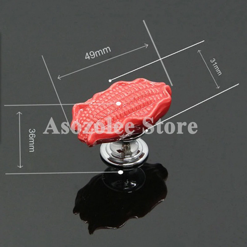 لطيف الكرتون الذرة السيراميك مجلس الوزراء التأثيرات الأطفال الاطفال غرفة مقابض باب خزانة لخزانة ملابس بأدراج المقابض