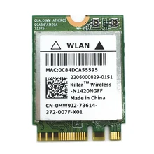 Для ALIENWARE 15 17 убийца N1420NGFF 802.11ac 867 Мбит/с+ Bluetooth 4,0 M.2/карта NGFF лучше, чем убийца 1535 1525