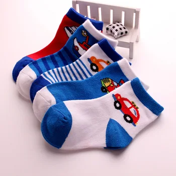 

Kids Socks Free Shipping Childrens car air ship Cotton Kids Baby boys 1-12Year 5pair/lot new arrived students character