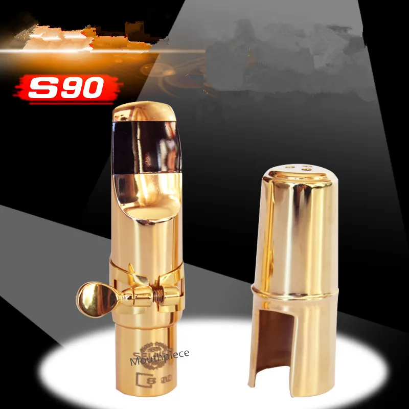 

Wholesale price 0EM Gilding S90 Metal mouthpiece alto saxophone / saxophone tenor / Soprano saxophone 5--9 number free shipping