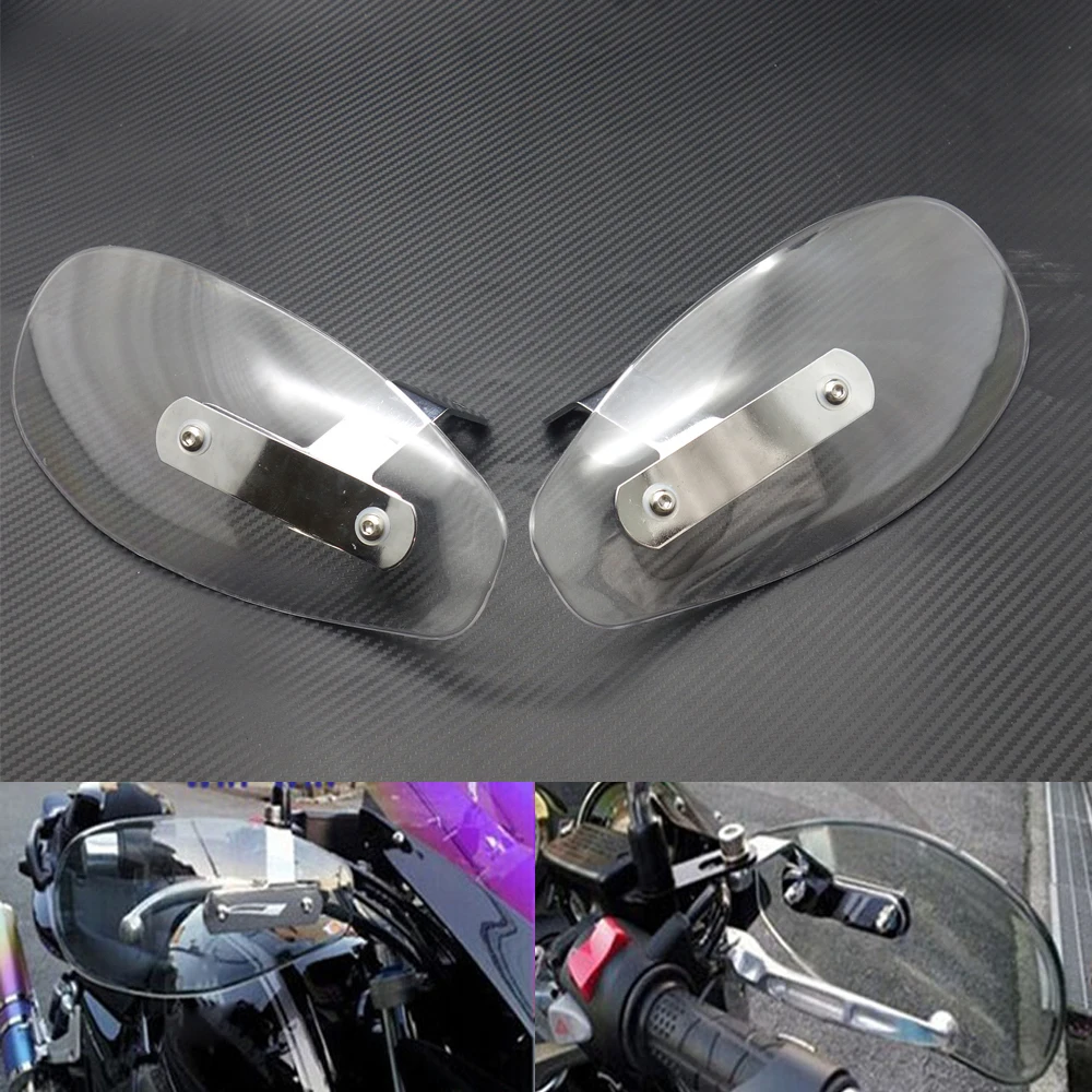 Buy Motorcycle Clear Hand Guard Wind Deflector For