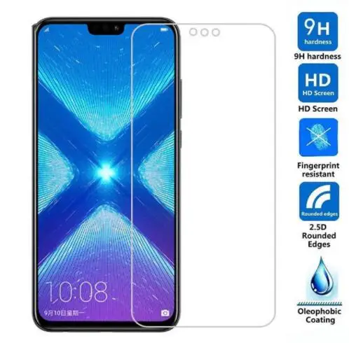 2.5D Закаленное стекло для Huawei Honor 8X защитная пленка 9H Verre Trempe ecran Защитная экрана