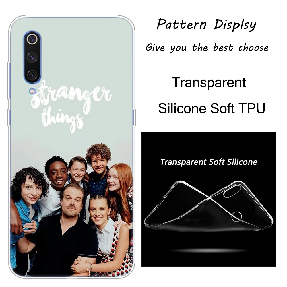 Stranger Things Silicone Case For Xiaomi Pocophone F1 9T 9 9SE 8 A2 Lite A1 A2 Mix3 Redmi K20 7A Note 4 4X 5 6 7 Pro S2 Cover - Color: 004