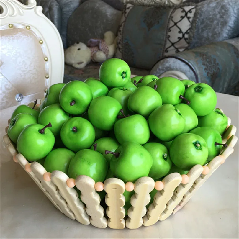 Wholesale miniature 100 pcs.Green Apples 