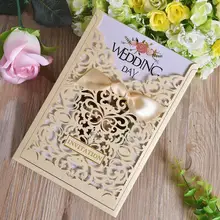 30pcs/lot Luxury Lace Laser Cutting Invitation Cards Wedding with Blank Inner Page Birthday Wedding Party Invitations 1pcs sample wedding invitations laser cutting invitation card for wedding blank inner sheet hollow birthday invitation