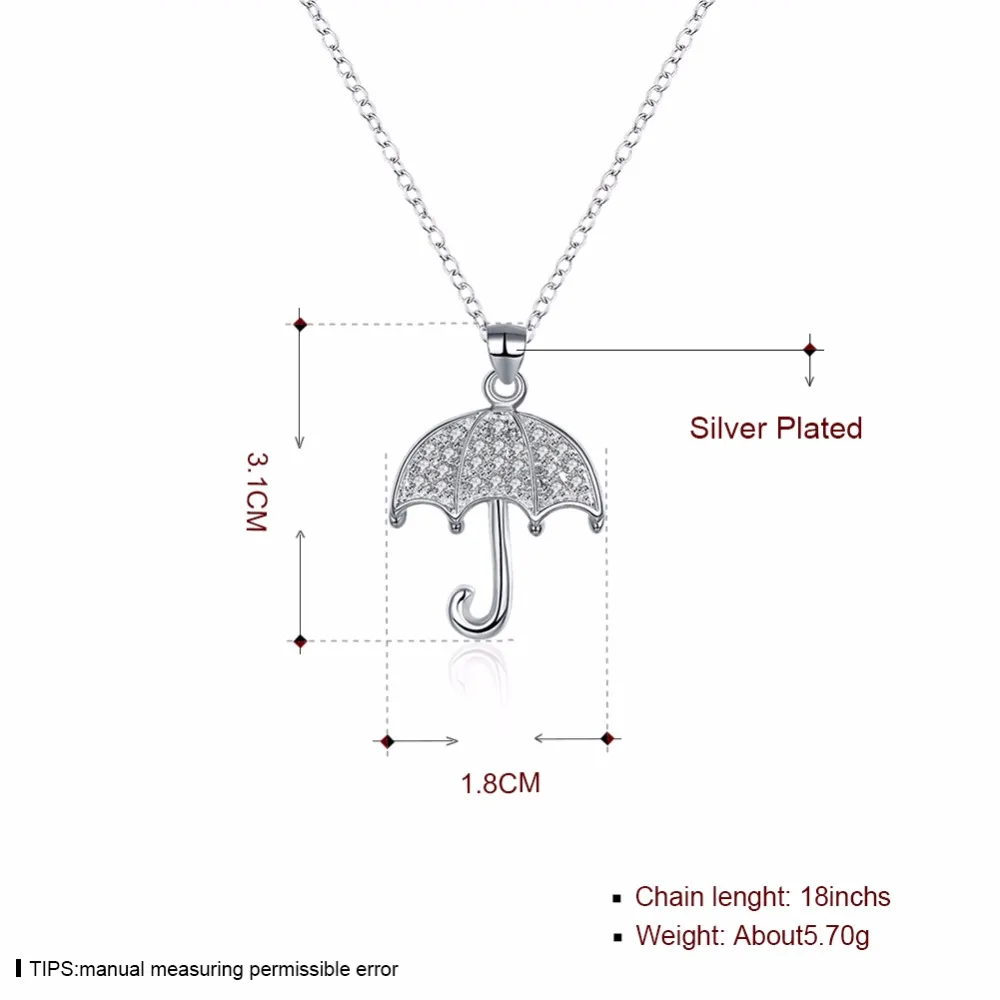 

BVB1 umbrella shape pendant send with dust bag hot sell product girlfriend jewelry gift 925 silver pendant summer lover