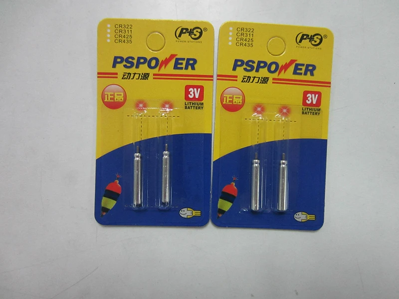 Bóia de Pesca Bateria para Eletrônico Atacado Lote Cr322 Eletrônica Bóia Luminosa Noite Pesca Acessório Fu037 100 pc - 4 Boia de pesca