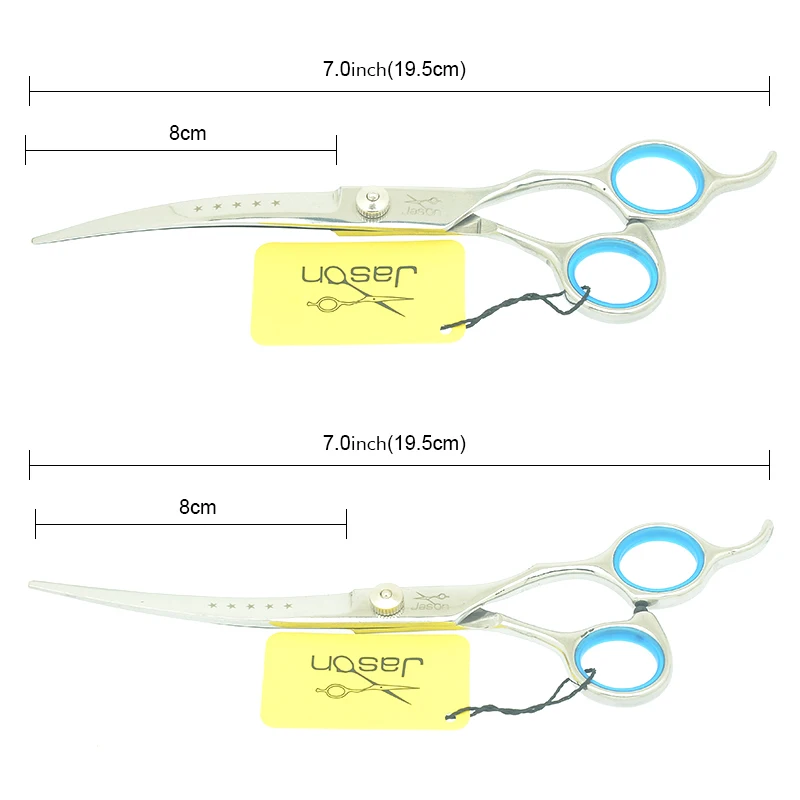 7," Pet ножницы Клипер для стрижки собак набор прямых и изогнутых и истончающих ножниц острые края животных инструменты для стрижки волос комплект LZS0766