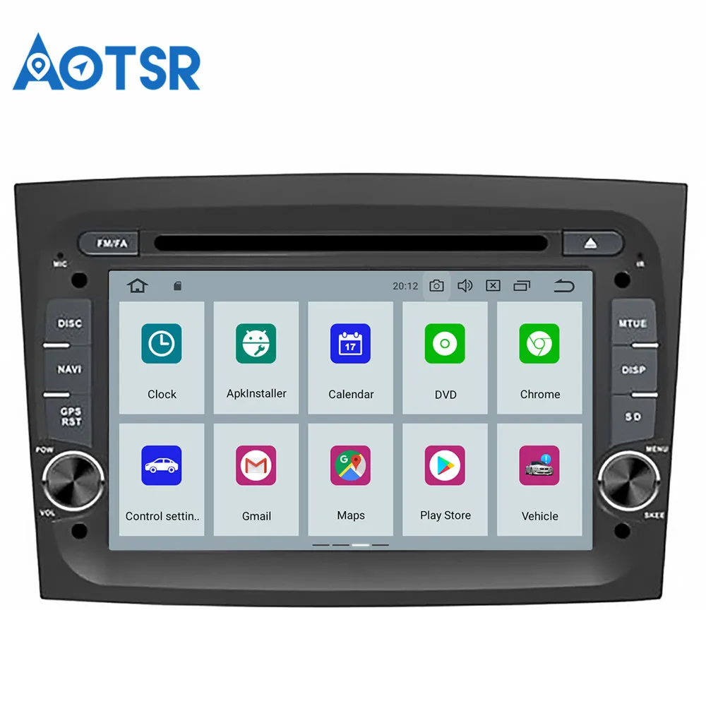 Sale Aotsr Android 9.0 GPS navigation Car DVD Player For FIAT DOBLO 2016 2017 2018 multimedia 2 din radio recorder 4GB+32GB 2GB+16GB 2