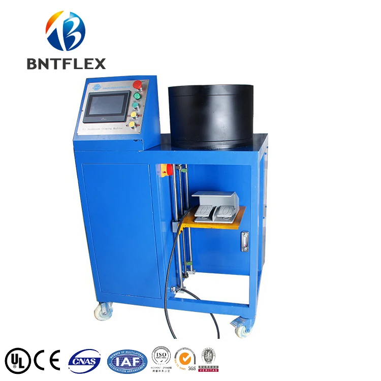 BNT-100 fast delivery high precision 380v 3 phase strongest hydraulic hose crimping machine for air suspension
