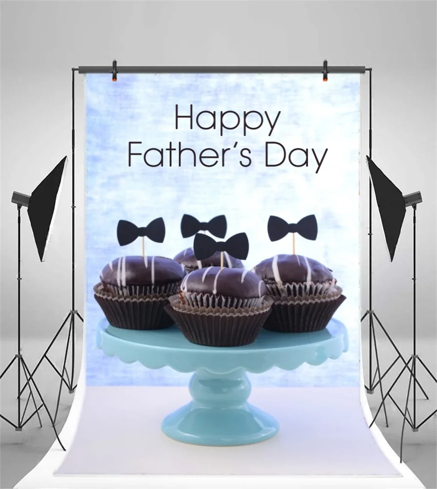 Laeacco тарелка торт Father's Day сцены фотография Фоны индивидуальные фотографические