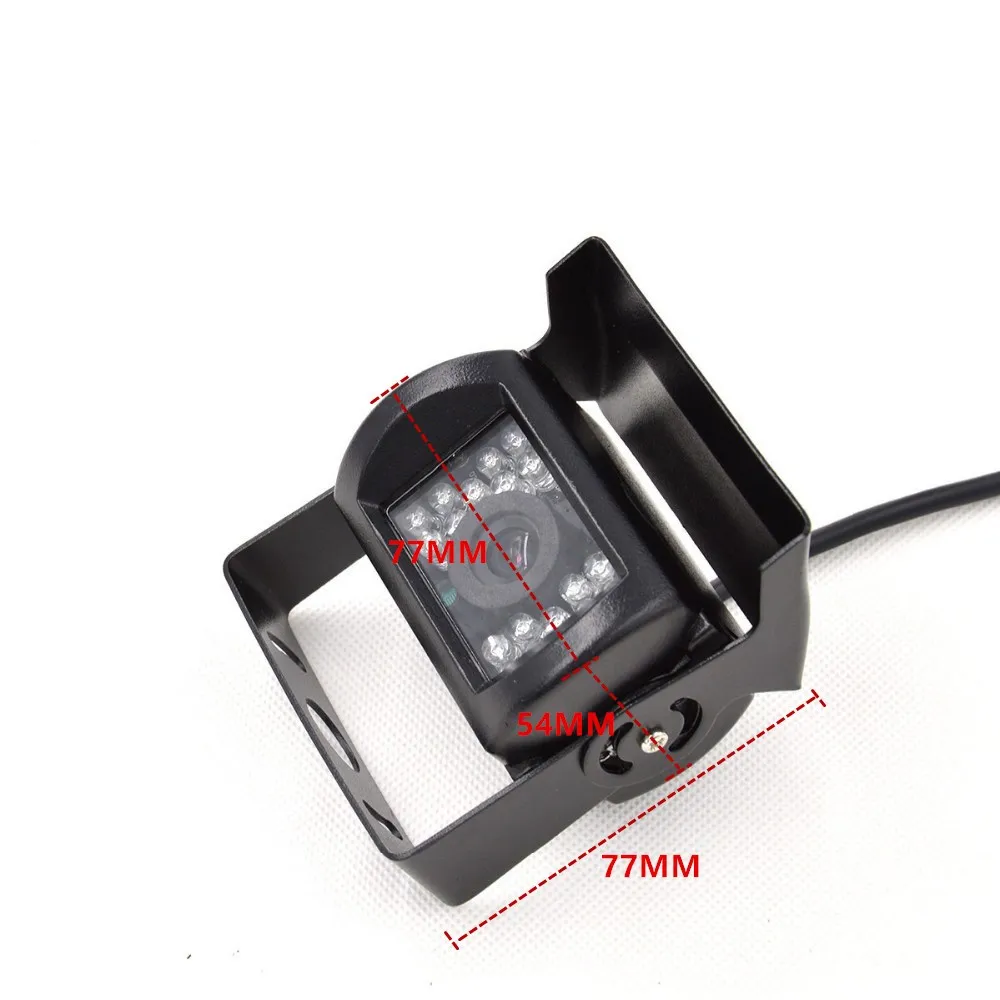 DC12 DC24V Car Parking Camera rearview IR Nightvision Waterproof Rear View Camera With 15M RCA Video Cable Bus Truck Camera 24V (14)