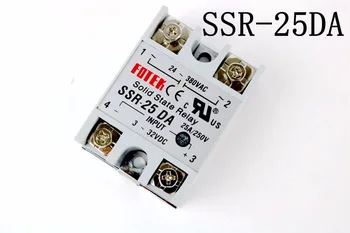

1pcs Solid State Relay Module SSR-25DA 25A /250V 3-32V DC Input 24-380VAC Output SSR25DA