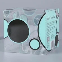 Матовая ламинирование биоразлагаемая альтернатива ПЭТ прозрачная Розничная коробка наклейки из ПВХ, напечатанные по заказу коробка для упаковки кистей- PX20217