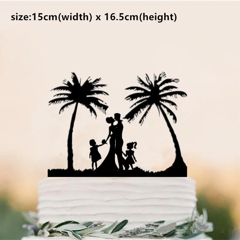 beach-theme-family-style-wedding-cake-topper-bride-and-groom-with-child-cake-topper-decorations-for-weddinganniversary
