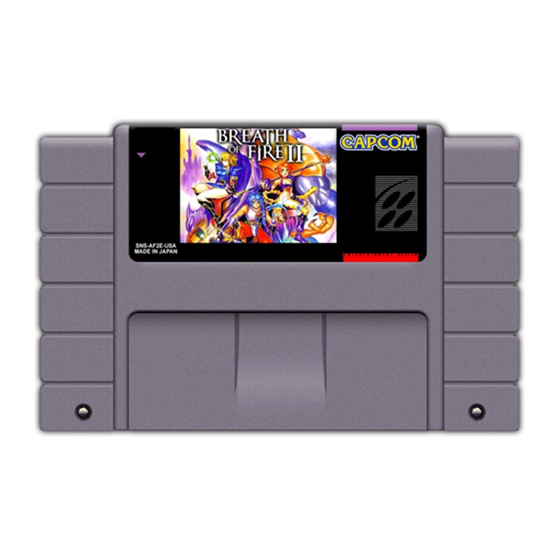 

Breath of Fire II 16 bit 46 pin Big Gray Game Card