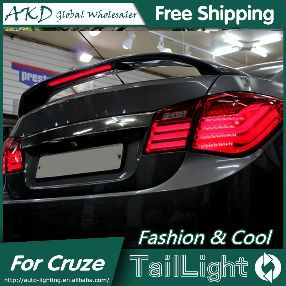 

AKD Car Styling for Chevrolet Cruze Tail Lights BMW Design 2012 Cruze LED Tail Light Rear Lamp DRL+Brake+Park+Signal