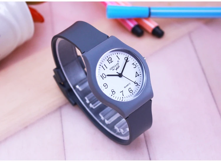 Новые модные простые прозрачные кварцевые часы водостойкие силиконовые наручные часы для студентов водостойкие Детские аналоговые часы montre