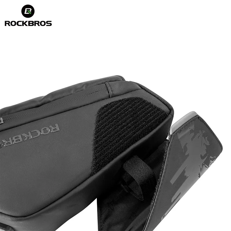 Sale ROCKBROS Cycling Saddle Bag Waterproof MTB Cycling Rear Tail Bags Seatpost Bag With Water Bottle Pocket Bike Accessories 6