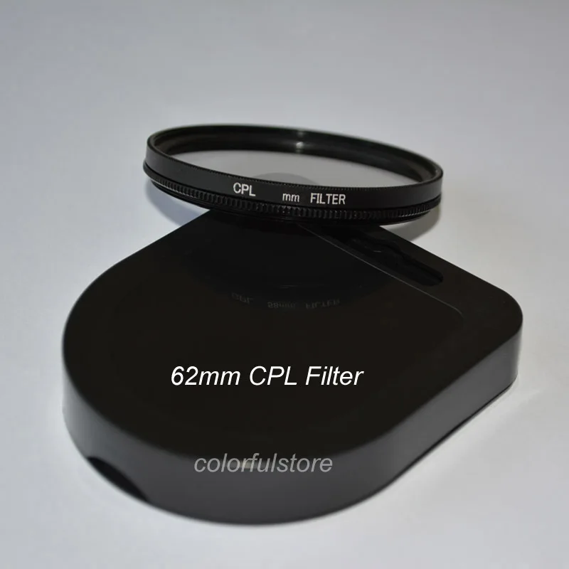 62 мм CPL C-PL круглый поляризатор поляризационный фильтр объектива для Canon Rebel T5 T3 XS T5i