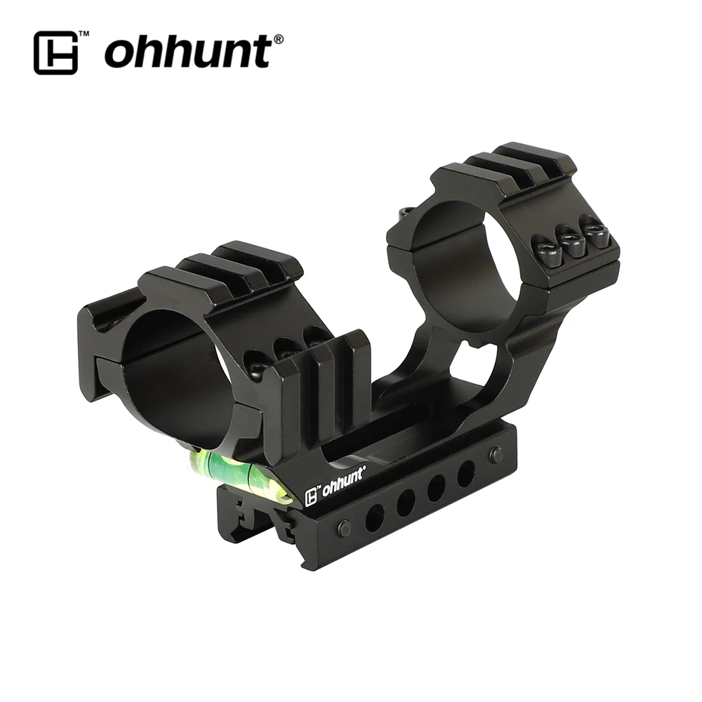 Ohhunt 25,4 мм 30 диаметр 11 3/8 "ласточкин хвост 20 Пикатинни Уивер Охота кольца для прицела винтовки крепление с пузырьковый уровень Экстра Rail