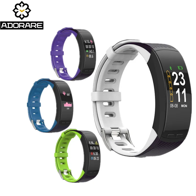 

ADORARE Smart Sport Bracelet GPS Men Women Fitness Activity Tracker Heart Rate Monitor Smart Wristwatch For IOS Android