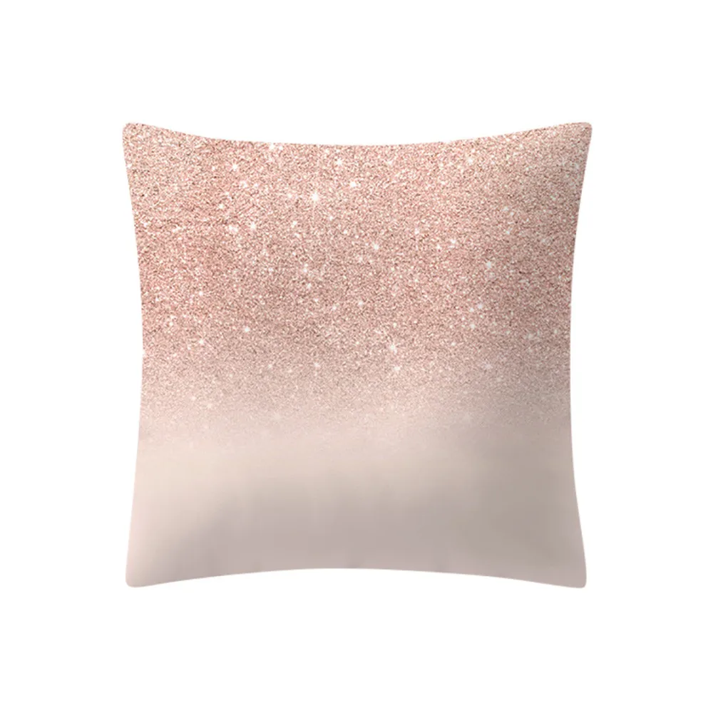 Розовое золото, розовый чехол для подушки квадратный диван автомобиля пледы наволочка льняное белье размером 45*45 см чехол для украшения дома#3