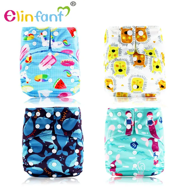 Elinfant Os Suede Cloth Bamboo Baby Nappy Ai2 Fast Dry Night Baby