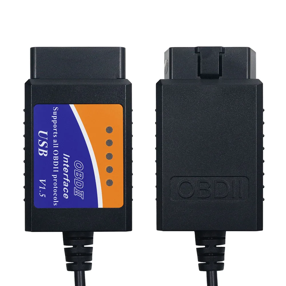 Лучшее качество elm327 Usb V1.5 Obd2 Диагностический кабель с чипом Pic18f25k80 Elm 327 оборудование 1,5 Obd Ii сканер Elm 327 Usb 25k80