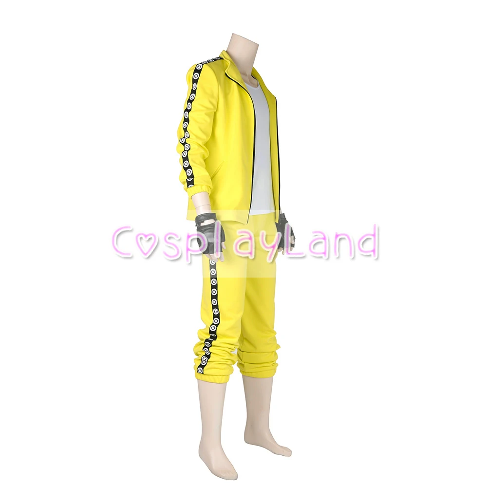  Playerunknown's Battlegrounds Tracksuit Halloween Cosplay Costume PUBG Yellow Tracksuit Custom Made