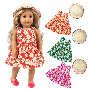 

Doll Clothes Fit 18 inch 40cm-43cm Born New Baby Doll Unicorn Pink Red Yellow And Blue Straw Clothes accessories For Baby Gift