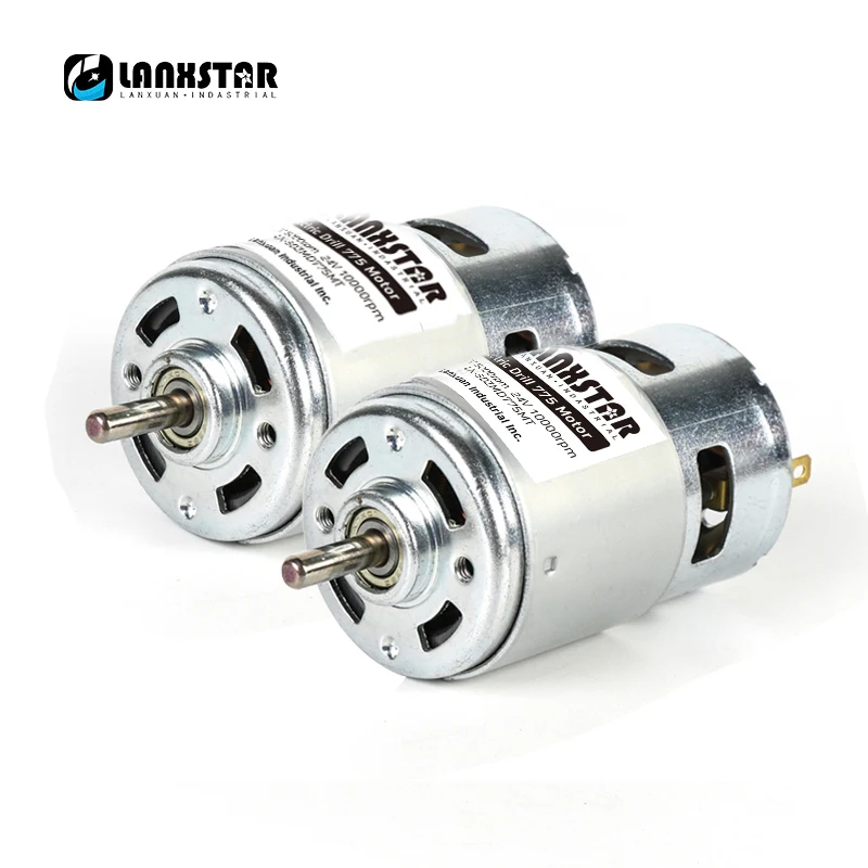 

Lanxstar 775 DC Motor 12V 150W 13000~15000rpm Brass Wire And Bearing Bit Grinding Machine Ball Bearing High Torque High Power