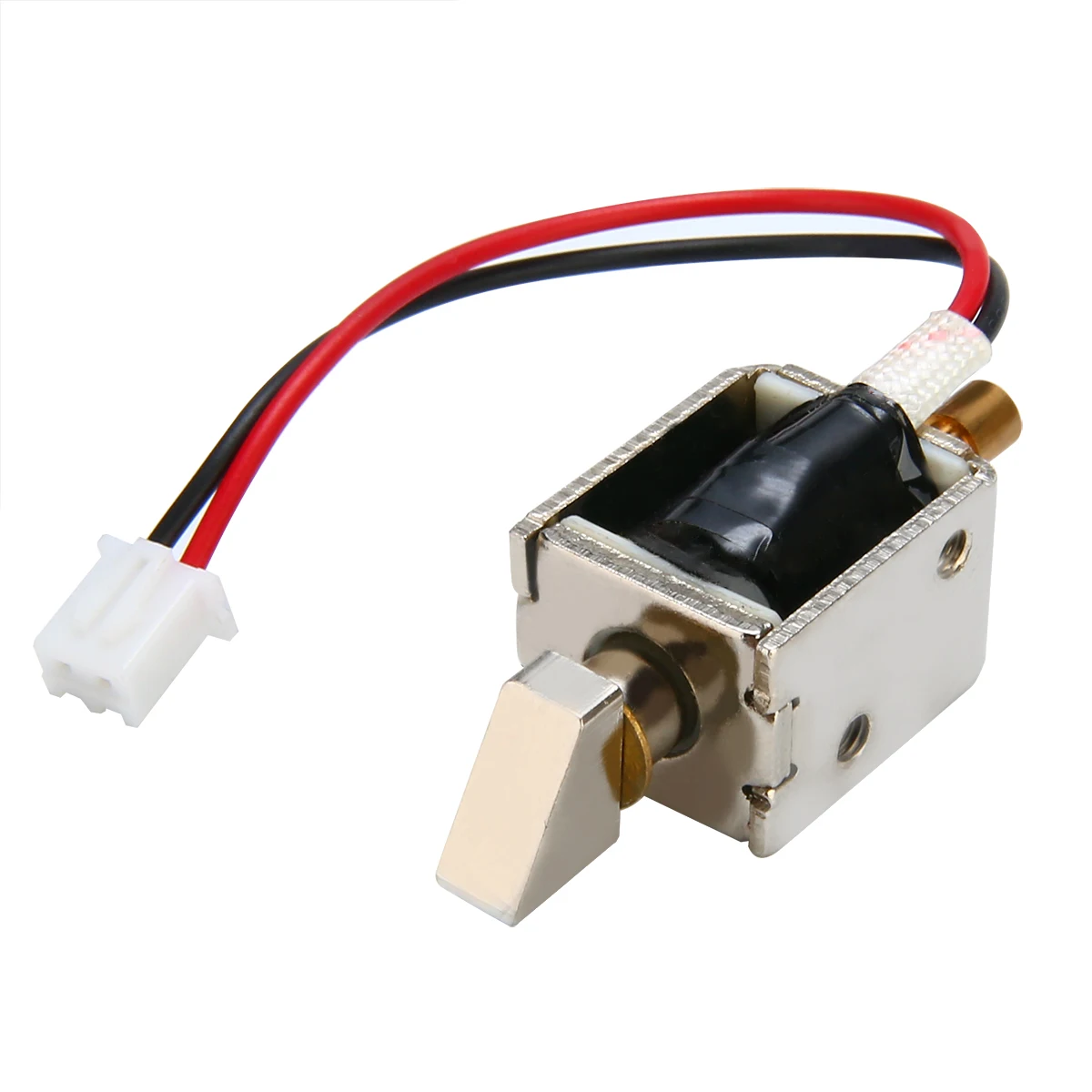 

12V DC 1.1A Electric Lock Assembly Solenoid Lock Push-Pull Cylindrical for Cabinet Door Drawer Lock Access Control