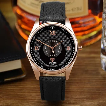 

2018 new scale dial leather strap casual fashion exquisite precision high-end men's simple quartz watch