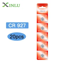 20 pçs/lote CR927 Botão Moeda Célula de Bateria Li-ion DL927 BR927 BR927-1w CR927-1w LM927 5011LC ECR927 KCR927 bateria, bateria XINLU