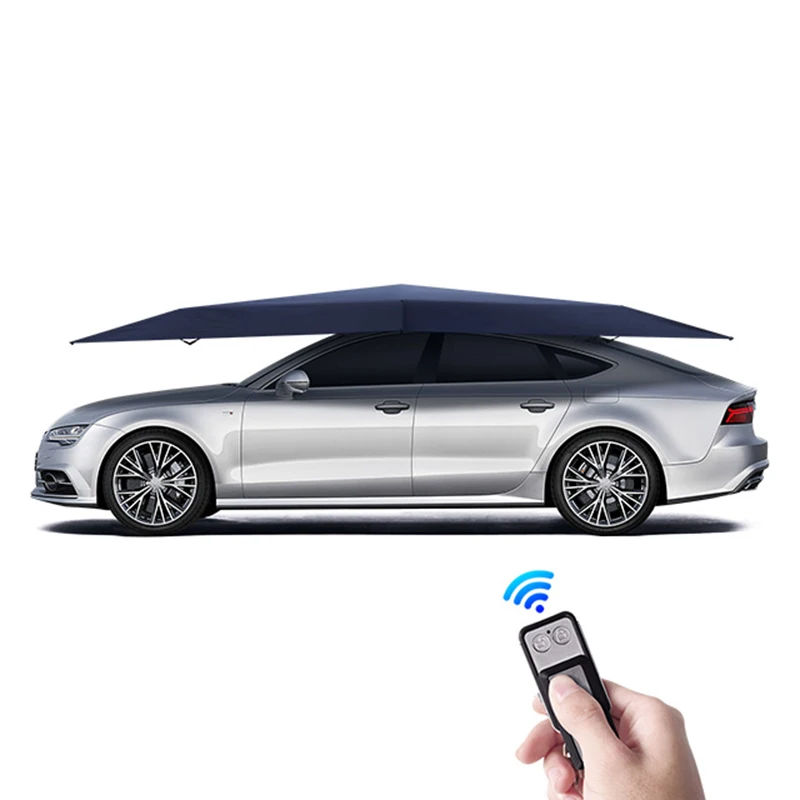 

4.2M Automatic Car Umbrella Outdoor Car Tent Portable Umbrella sunRoof Cover UV Protection Kits Sun Shade with Remote Control