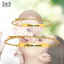 Трендовый пользовательское имя любовь браслет для женщин золото нержавеющая сталь начальный шарм браслеты персонализировать ювелирные изделия семейный подарок