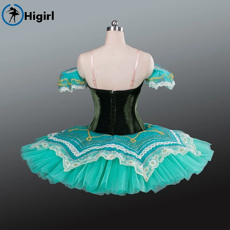 green pancake tutu adult nutcracker ballet cosutmes women professional ballet tutu kids ballet stage costumes child BT9090