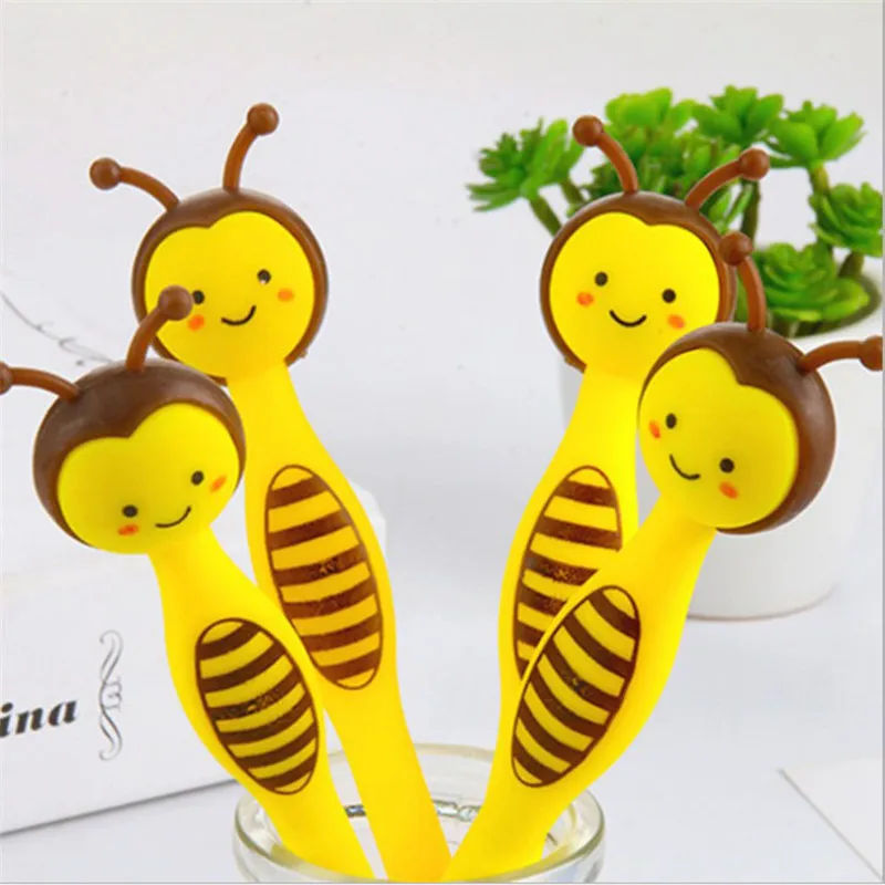 

1 PCS Creative stationery small beer Gel pen ink black for girl kids students cute kawaill writing Pen office school supplies