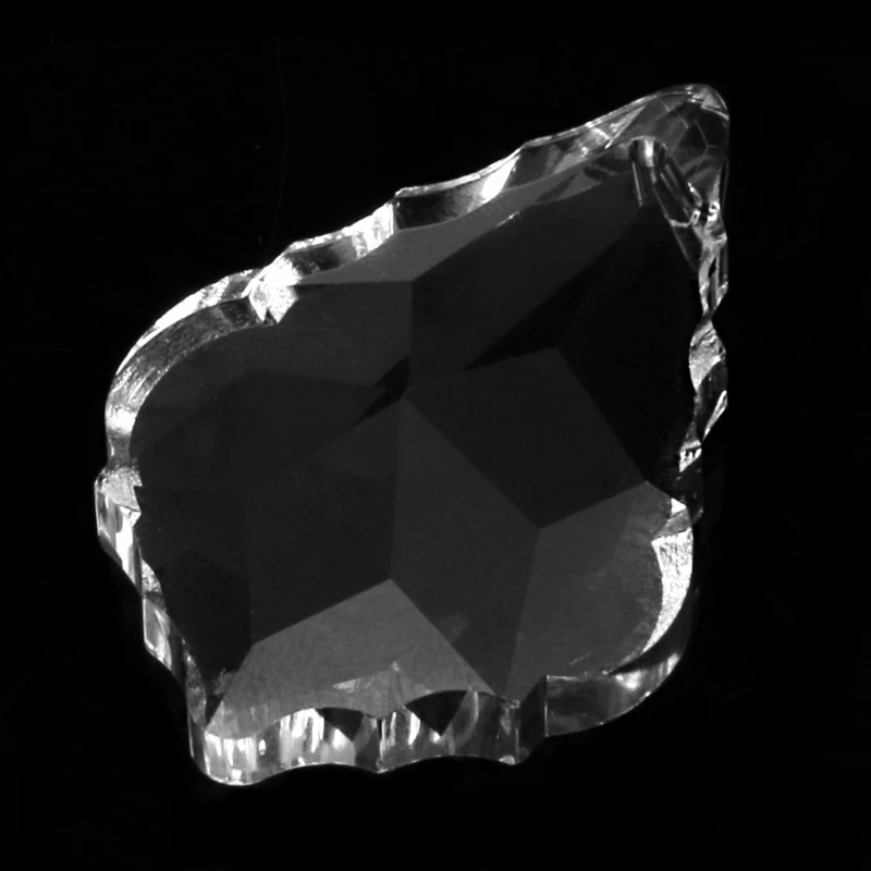 

Maple Leaf Clear Chandelier Glass Lamp Prisms Parts Suncatcher Pendants Necklaces Chains Pendant For Women