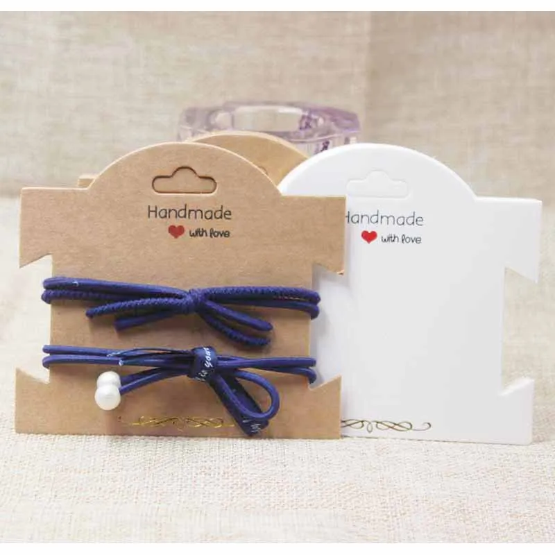 

Zerong gold foil jewelry package tag card,DIY handmade with love necklace folded card,hair accessories/bracelet display tag card