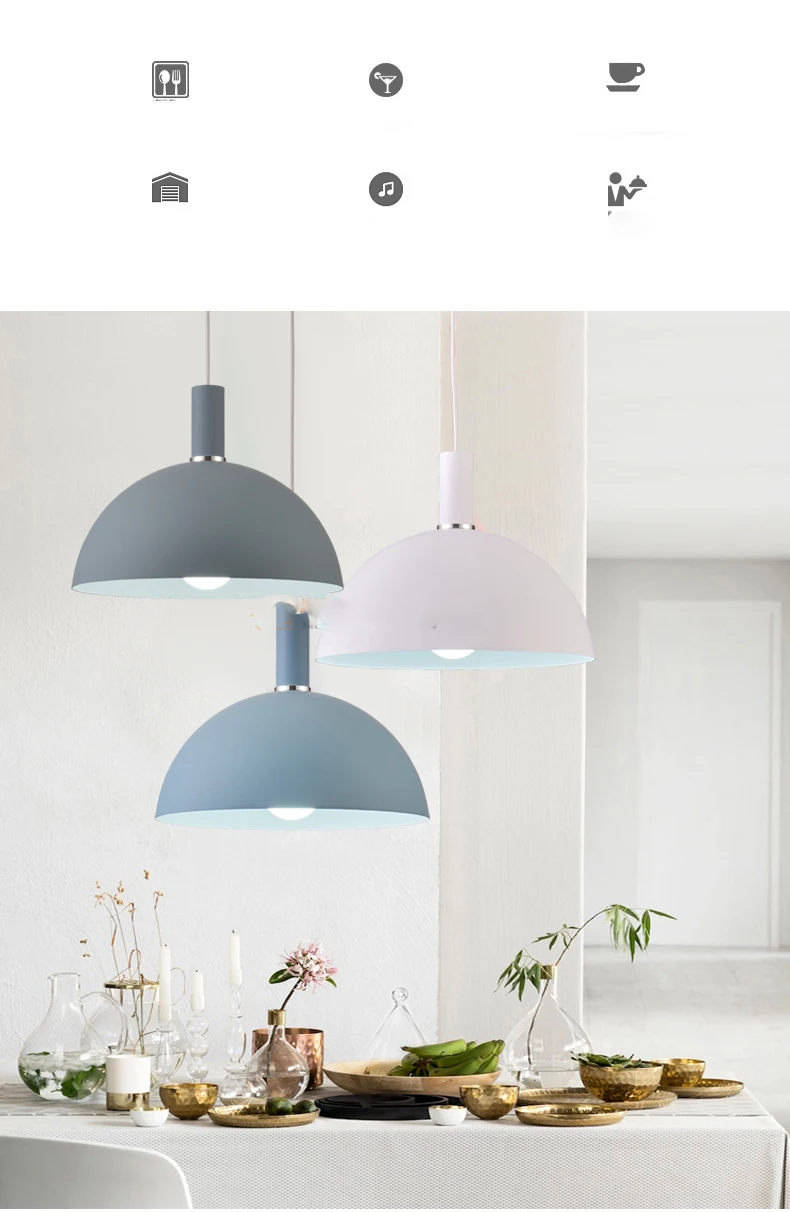 Светодиодный подвесной светильник в скандинавском стиле, винтажный минималистичный современный домашний светильник для кухни, столовой, спальни, ресторана, бара, домашнего декора