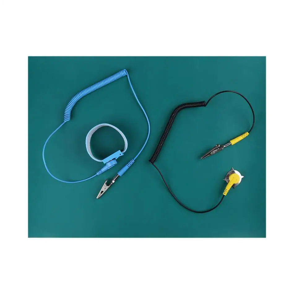 

Anti Static Mat Electrostatic Discharge Anti-Static Wrist Strap Ground Wire Mat Set for CellPhone Repair