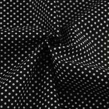 Черная хлопковая ткань, ткань для шитья, домашний текстиль, простой принт, маленький белый горошек, дизайн, украшение, скрапбукинг, искусство, работа, пэчворк