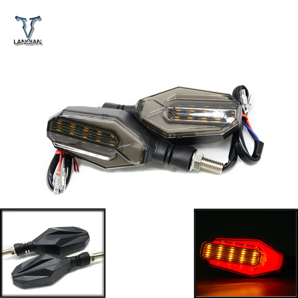 Universal Motorcycle Led Turn Signal Indicator Light Amber Lamp Bulb Blinker Flashers For Suzuki Honda Yamaha KTM BMW